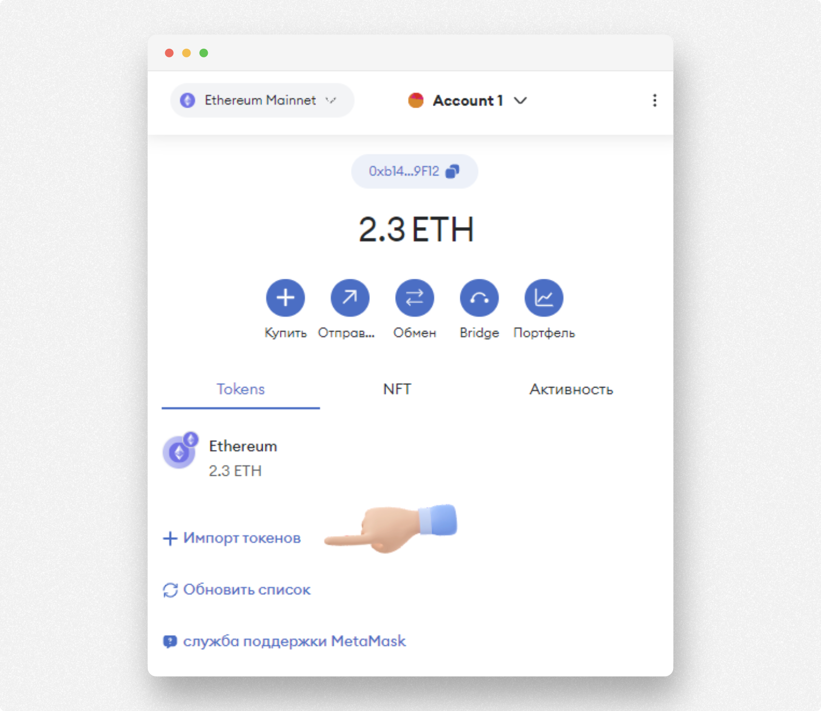 Импортируем токены $FLRBRG в Metamask Импортируем токены в Metamask