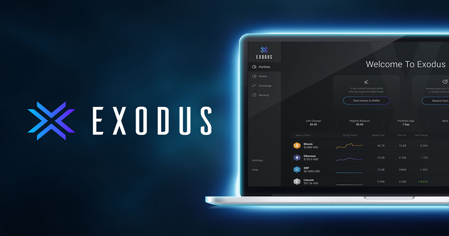 Горячий кошелек Exodus Wallet